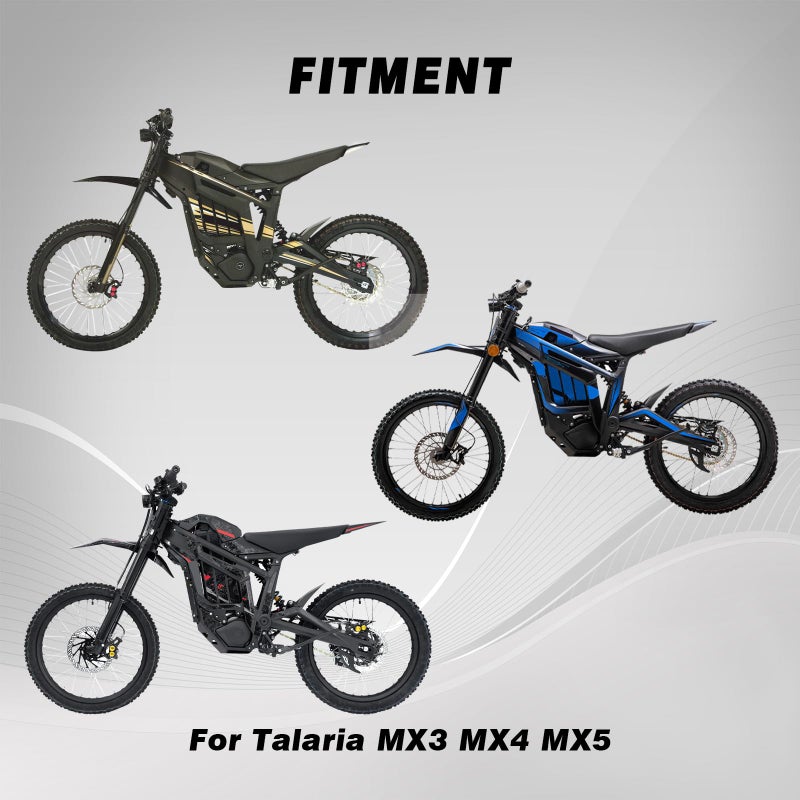 CHANGCHENG Rear Fender for Talaria - Protector Plastic Motorcycle Fender Mudguard for Talaria Sting MX3 MX4 MX5 Electric Dirt Bike Black - Image 3